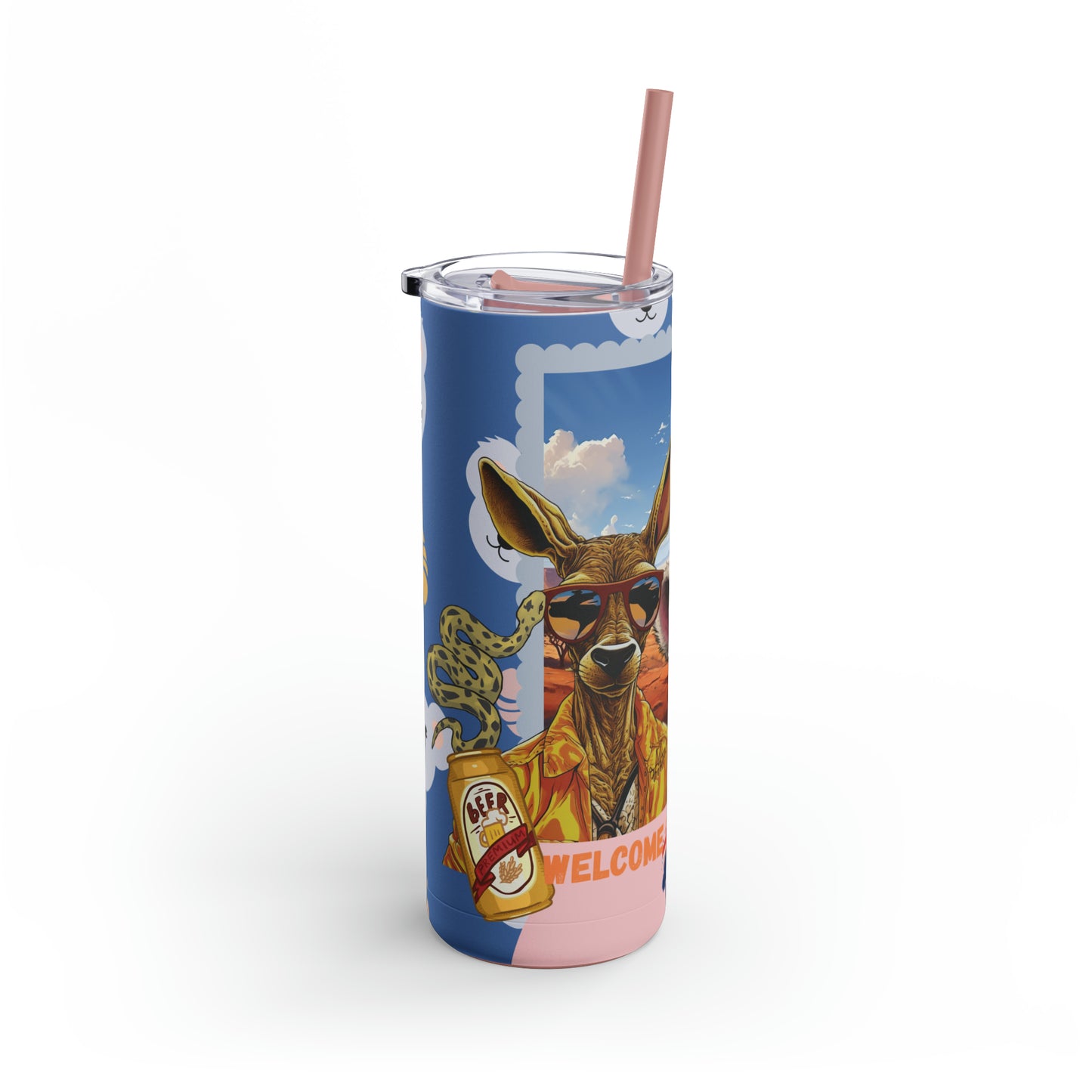 Welcome To Australia-Skinny Matte Tumbler, 20oz