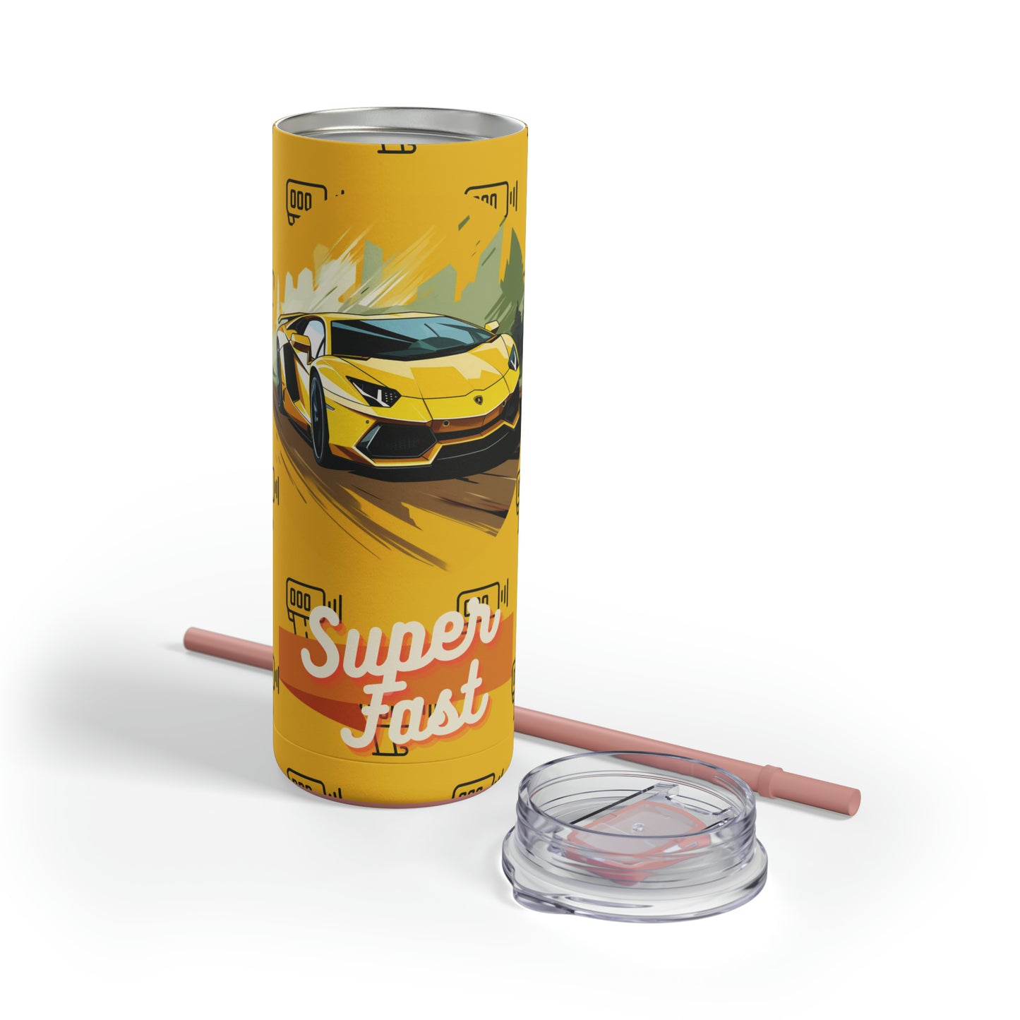 Supercar 1-Skinny Matte Tumbler, 20oz