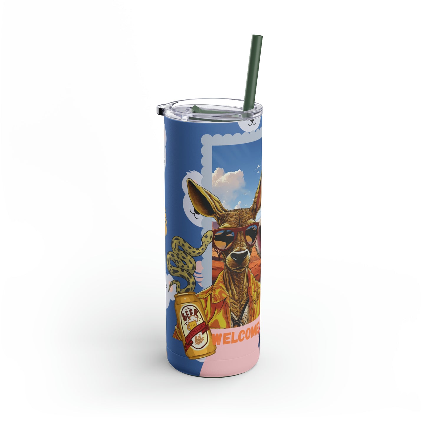 Welcome To Australia-Skinny Matte Tumbler, 20oz