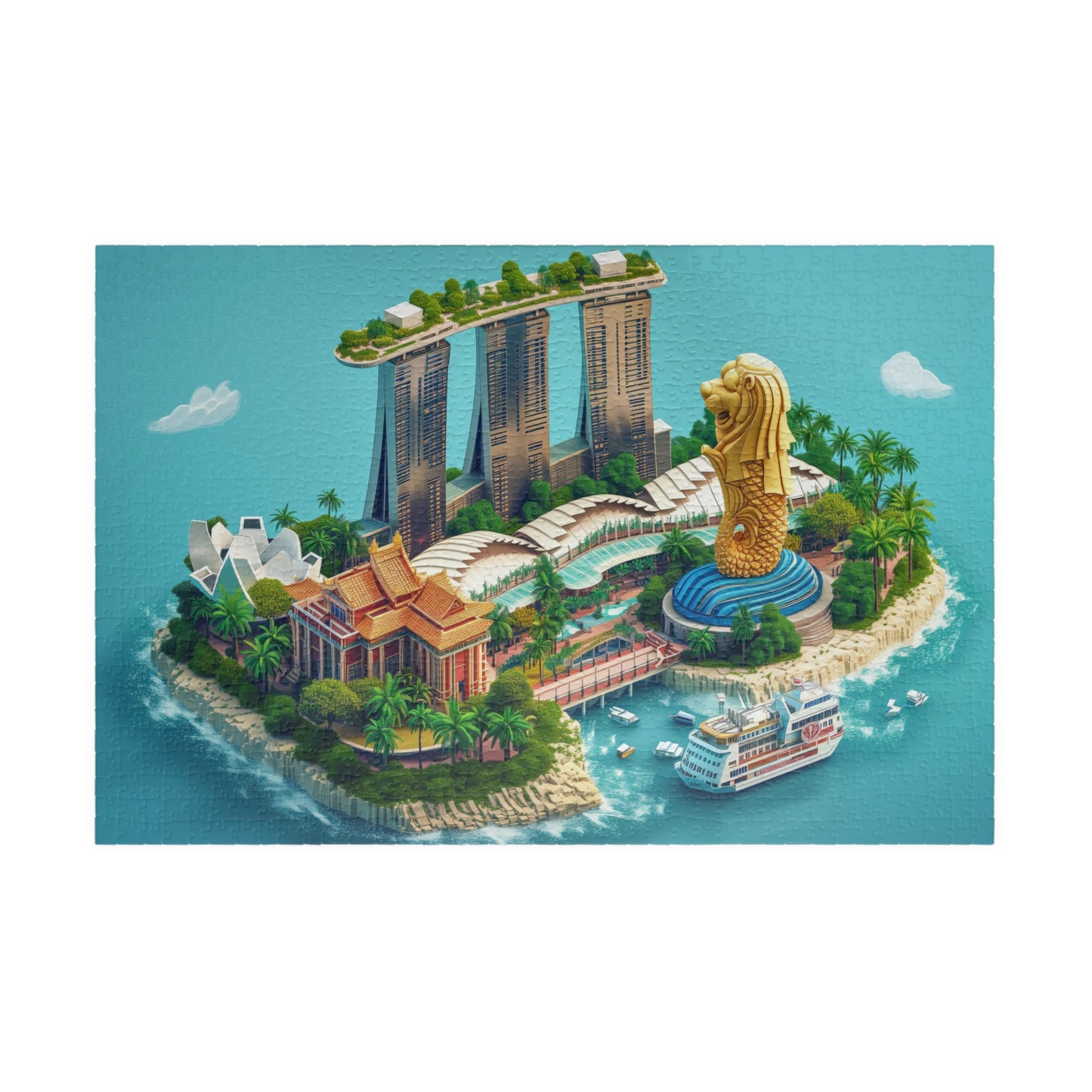 Singapore Island City 1014 Pieces Jigsaw Puzzle