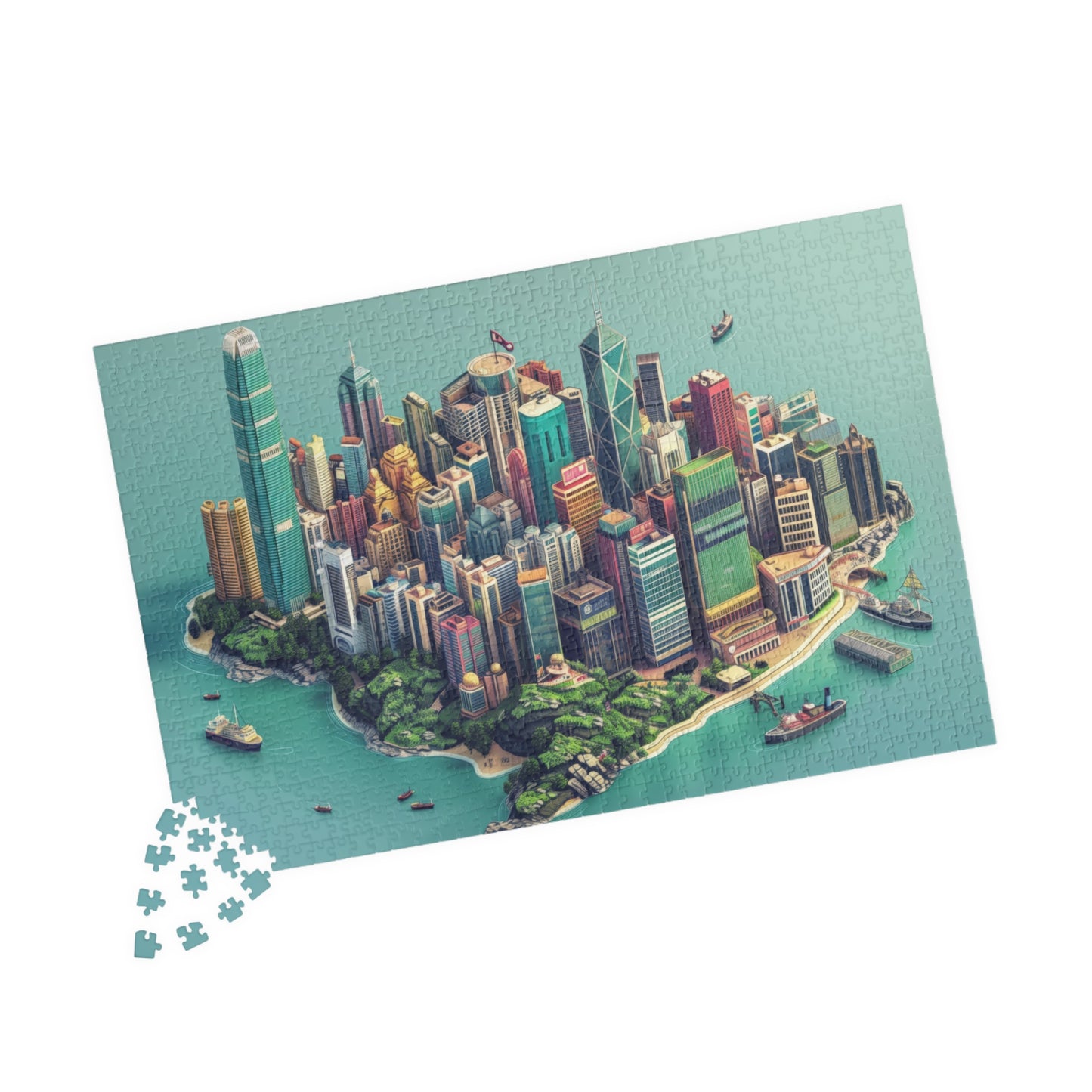 Hong Kong Island City 1014 pieces Jigsaw Puzzle