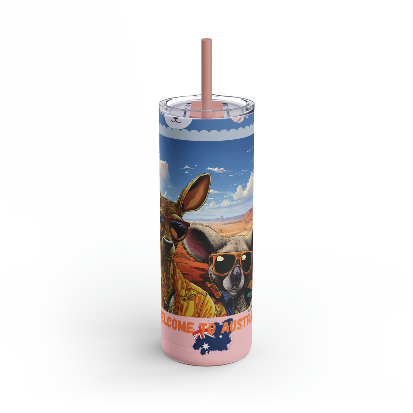 Welcome To Australia-Skinny Matte Tumbler, 20oz