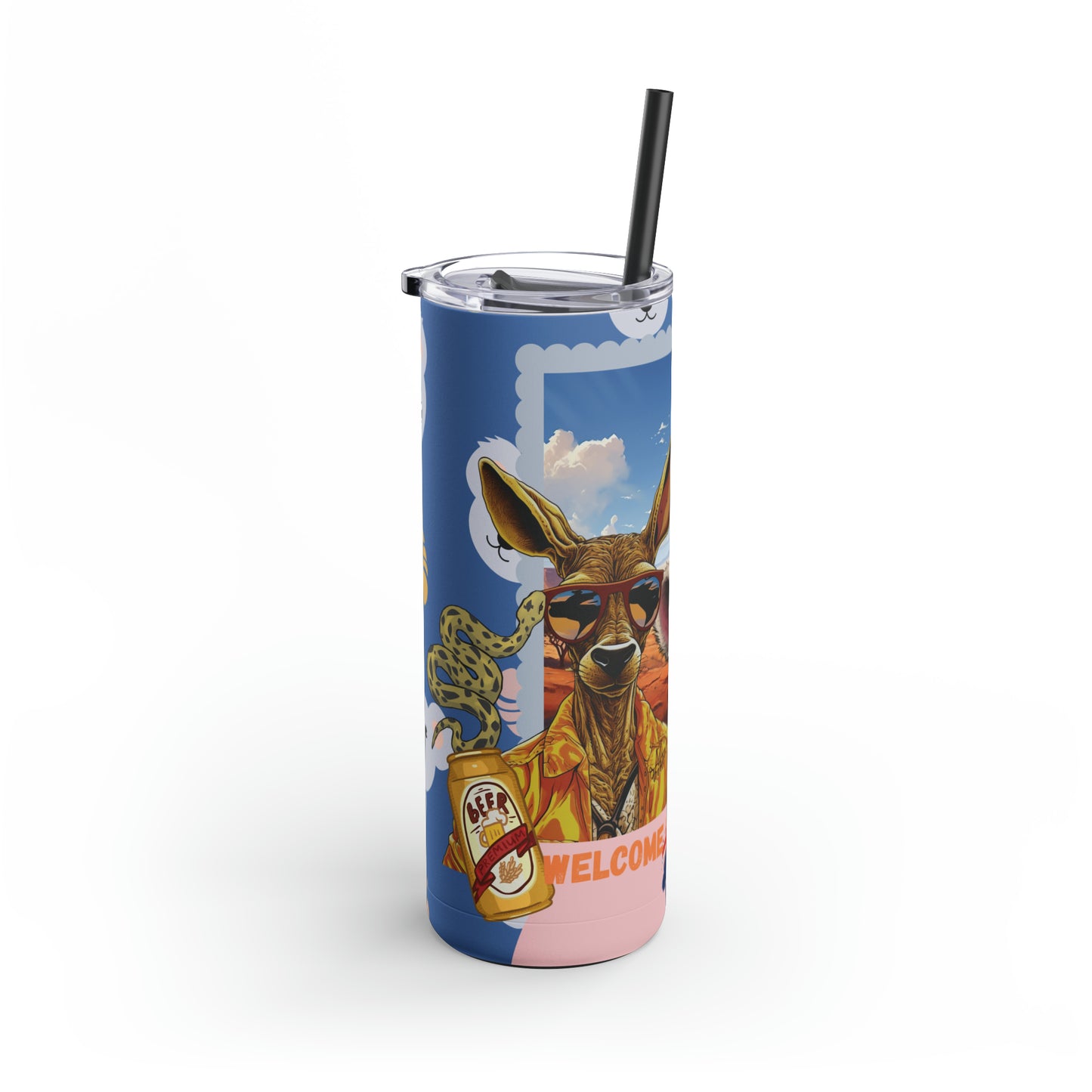 Welcome To Australia-Skinny Matte Tumbler, 20oz