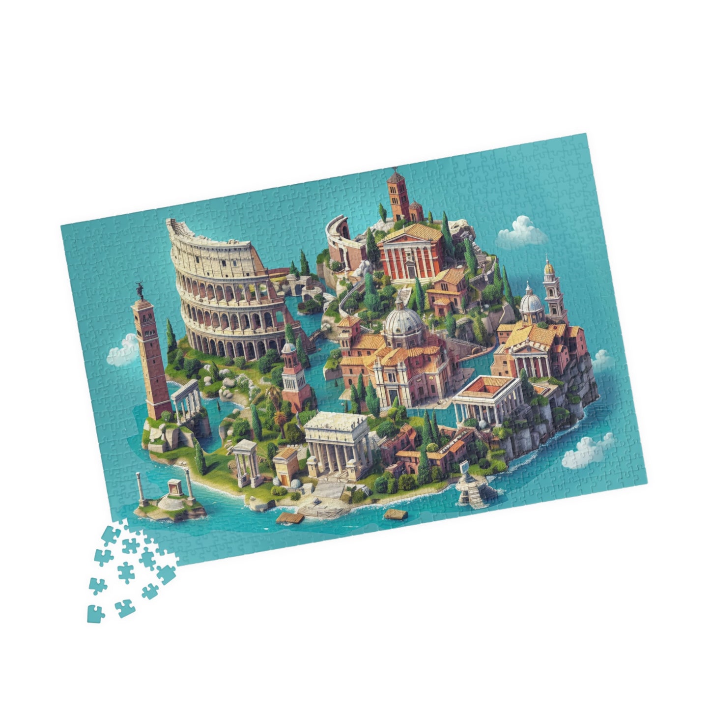 Rome Island City 1014 Pieces Jigsaw Puzzle