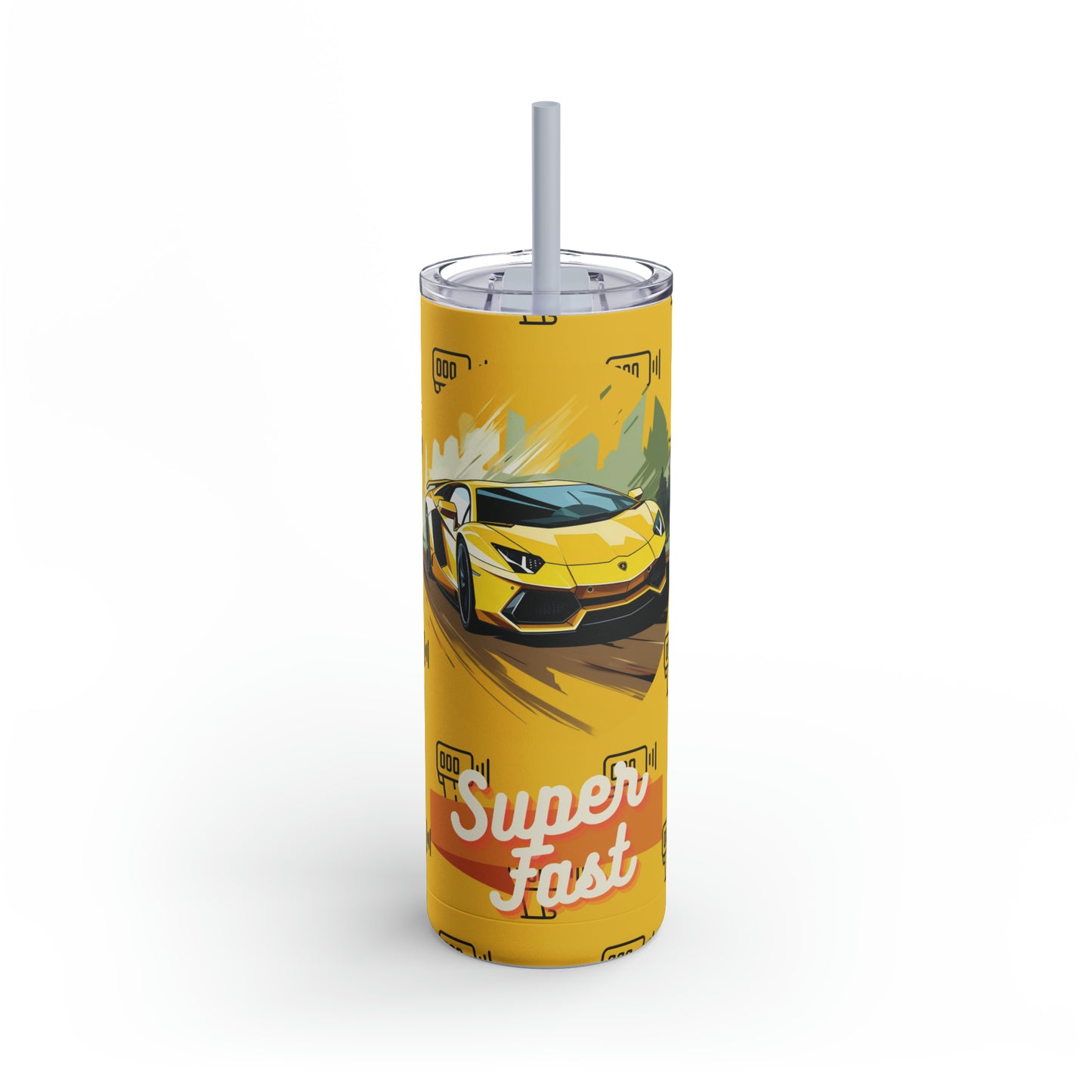 Supercar 1-Skinny Matte Tumbler, 20oz