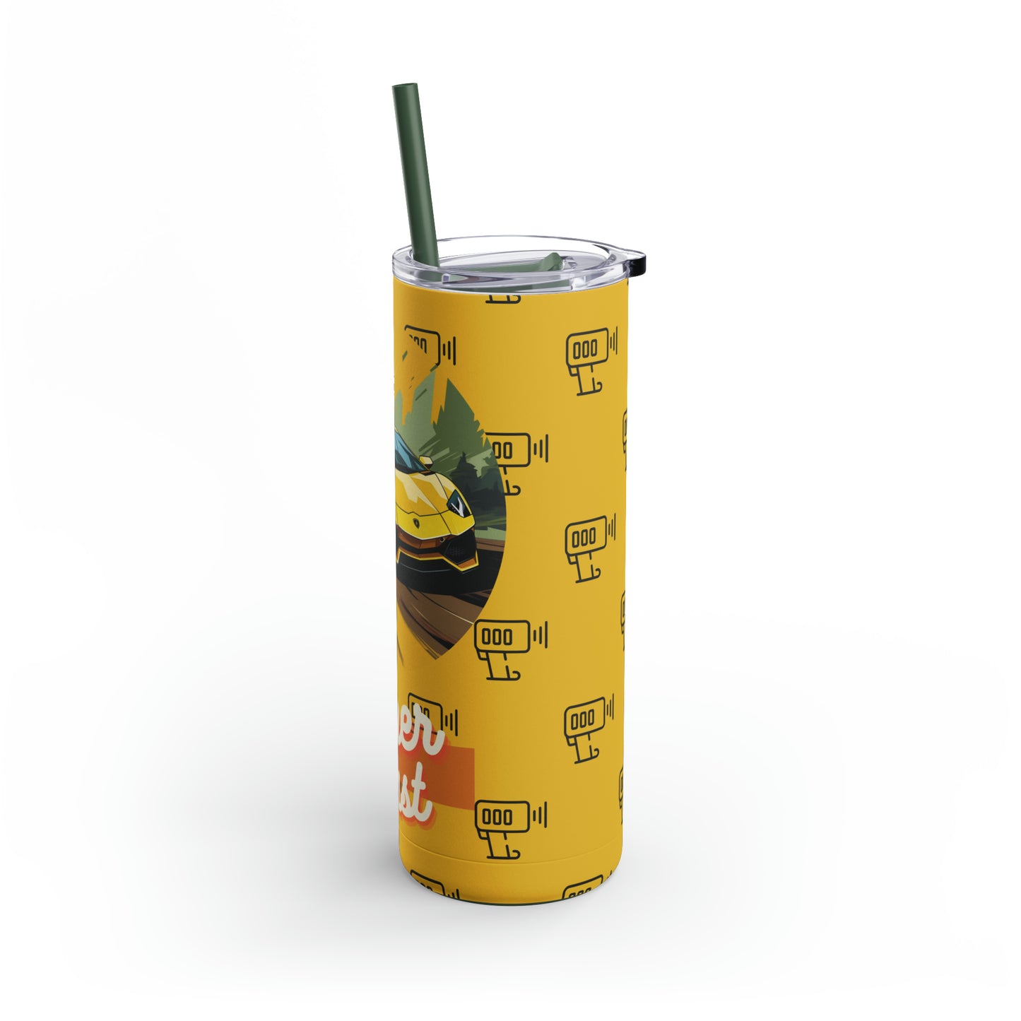 Supercar 1-Skinny Matte Tumbler, 20oz