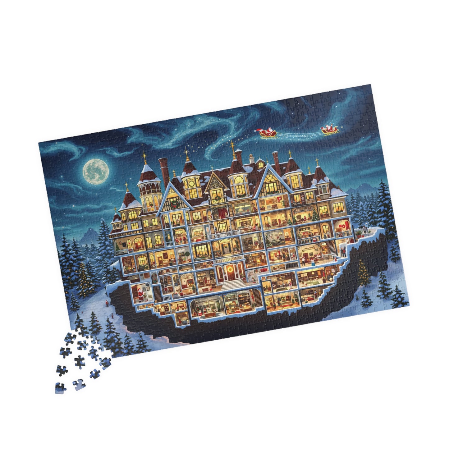 Christmas House 1 Jigsaw Puzzle 1014 Pieces