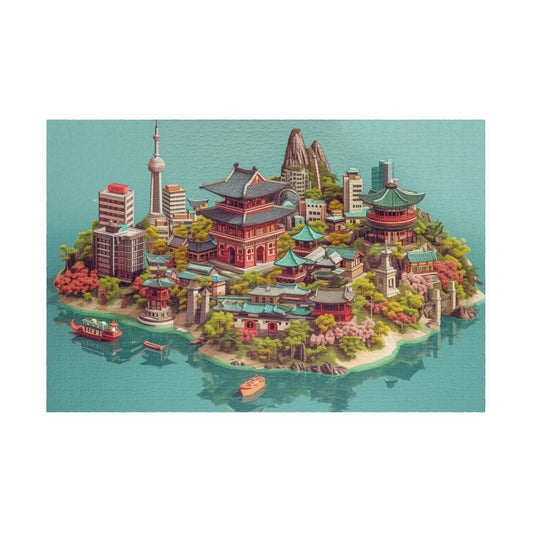 Seoul Island City 1014 Pieces Jigsaw Puzzle