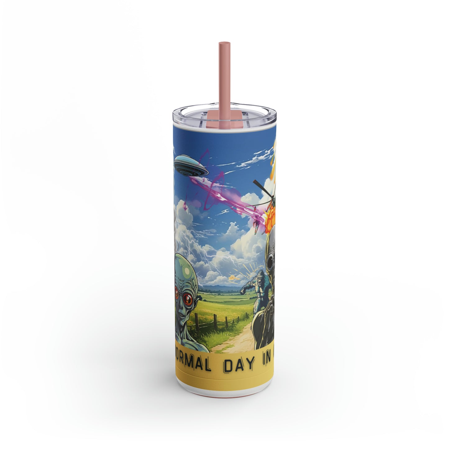 A Normal Day In Ohio-Skinny Matte Tumbler, 20oz