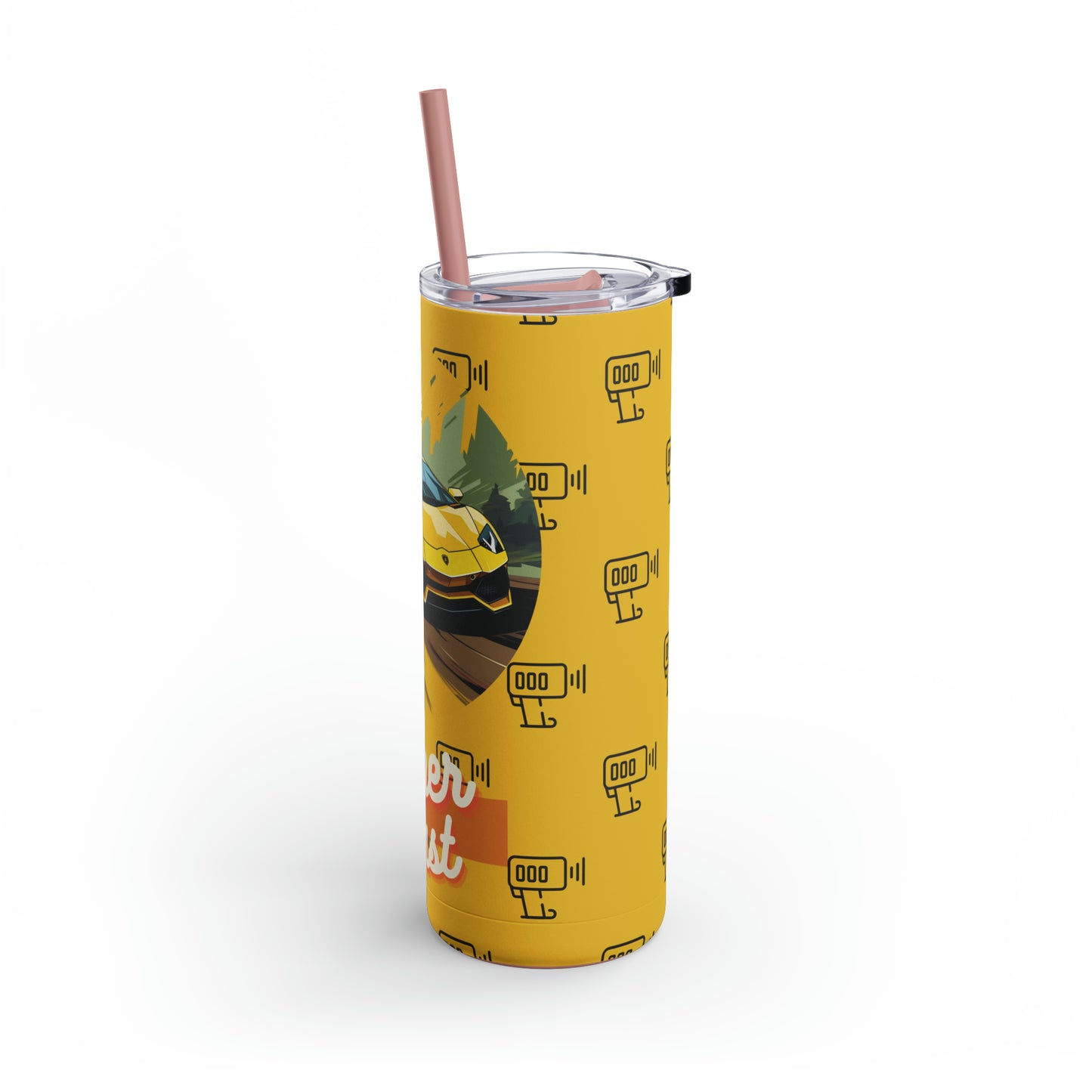 Supercar 1-Skinny Matte Tumbler, 20oz