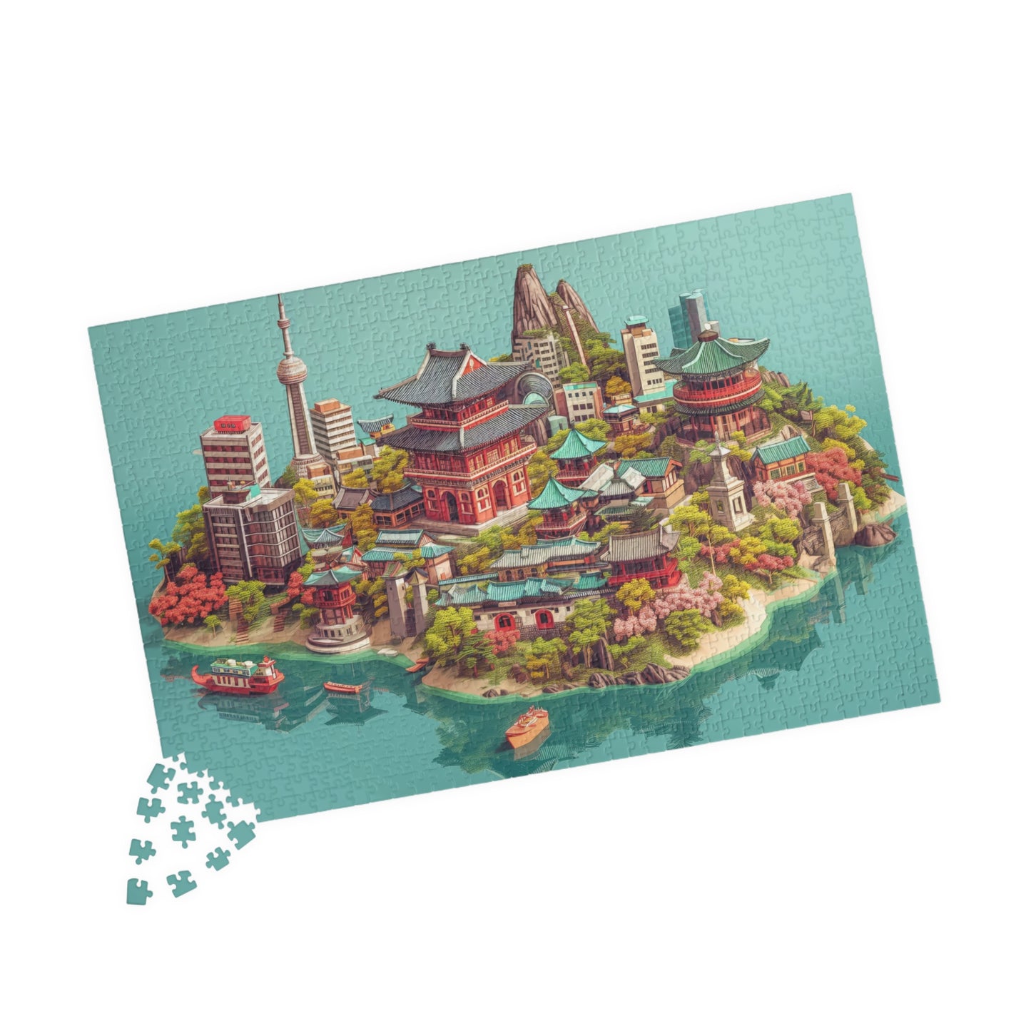 Seoul Island City 1014 Pieces Jigsaw Puzzle