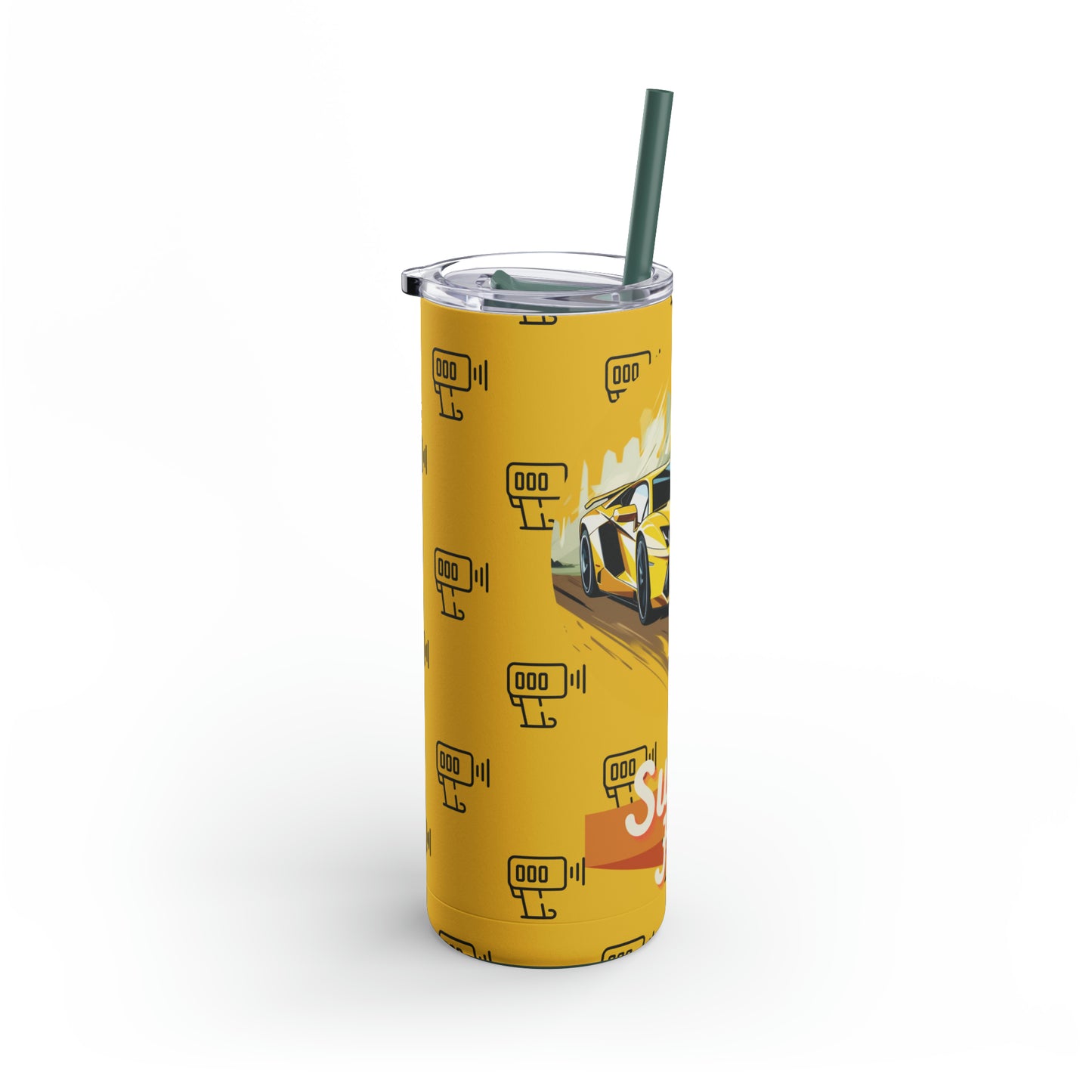 Supercar 1-Skinny Matte Tumbler, 20oz