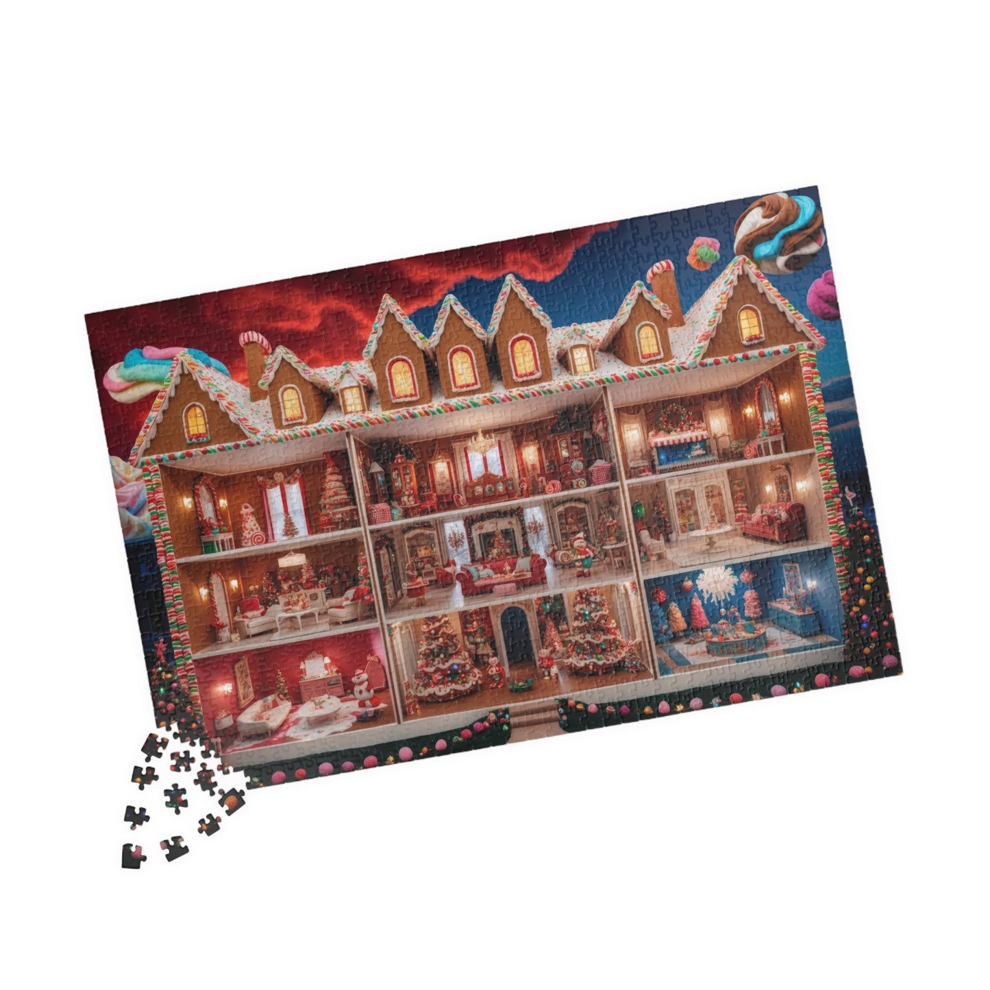 Gingerbread House 3 1014 Pieces Jigsaw Puzzle