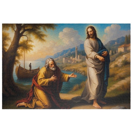 Jesus Christ rebuking Saint Peter 1014 pieces Jigsaw Puzzle