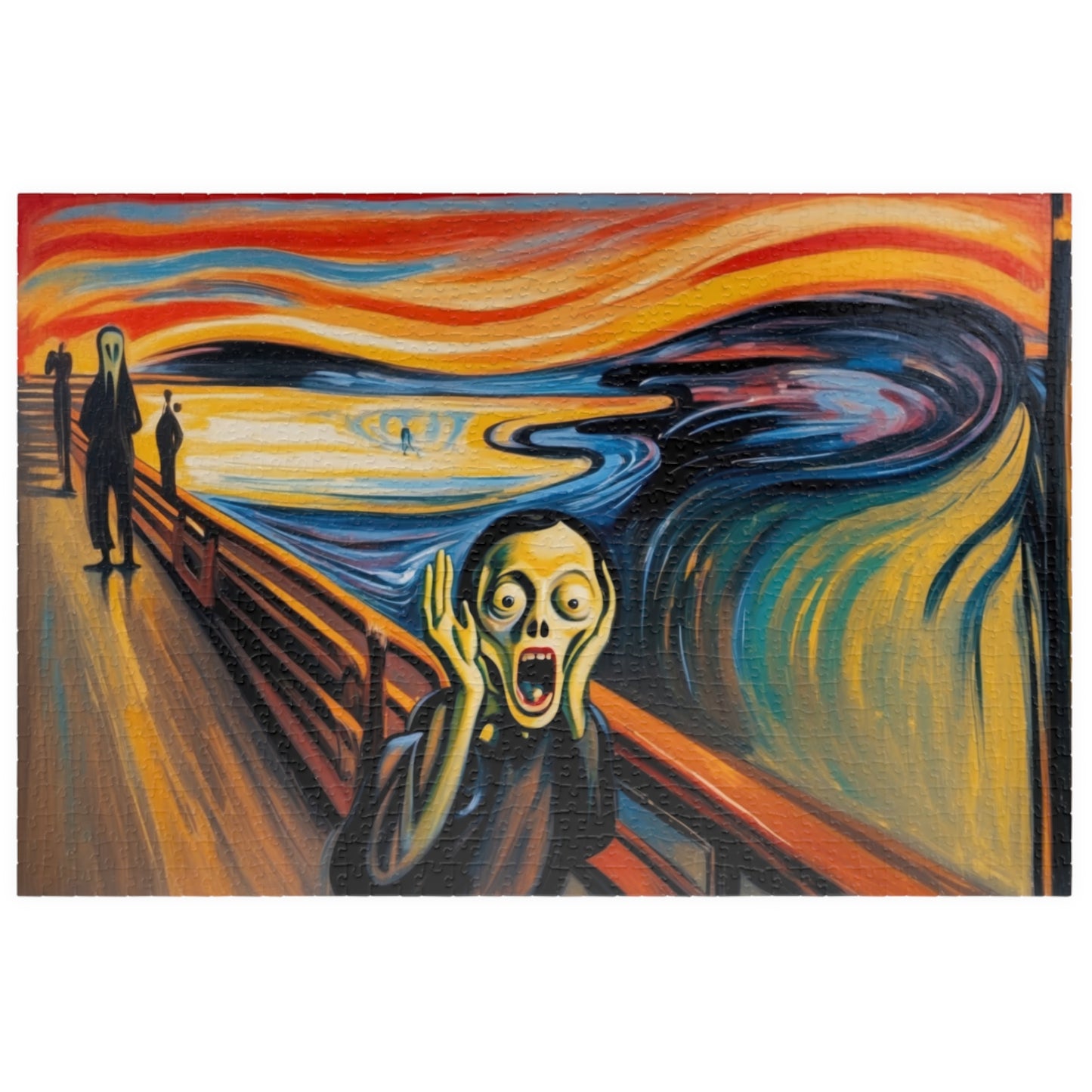 The Scream by Edvard Munch inspired 1014 pieces Jigsaw Puzzle