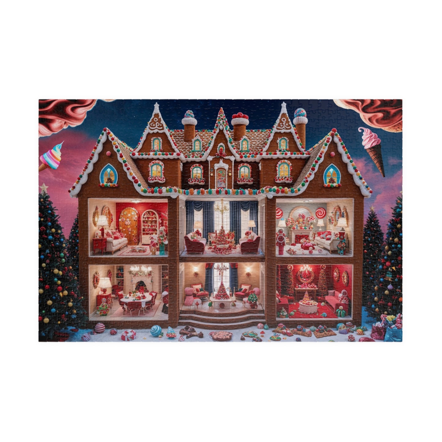 Gingerbread House 1 1014 Pieces Jigsaw Puzzle