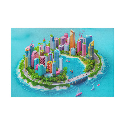 Miami Island City 1014 Pieces Jigsaw Puzzle