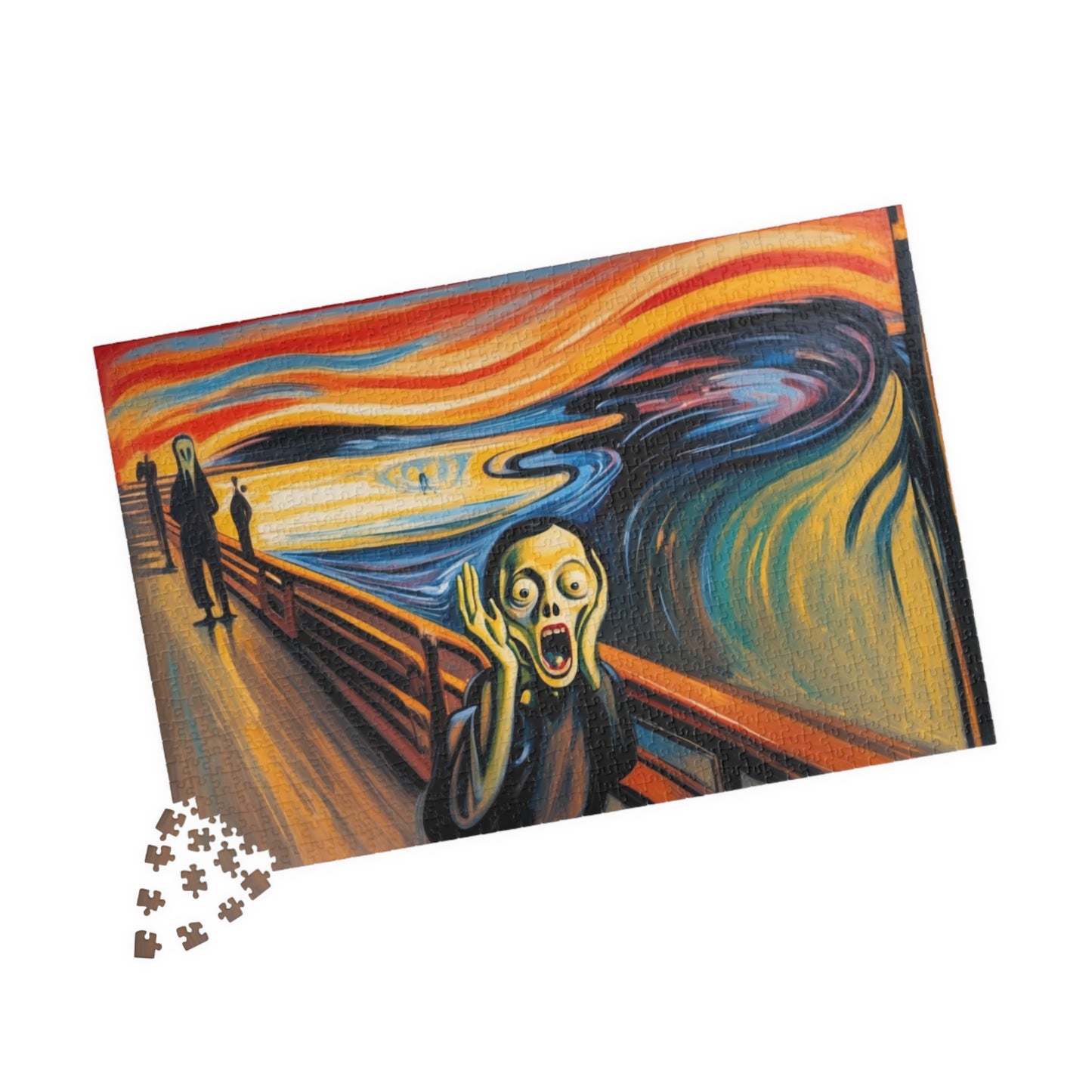 The Scream by Edvard Munch inspired 1014 pieces Jigsaw Puzzle