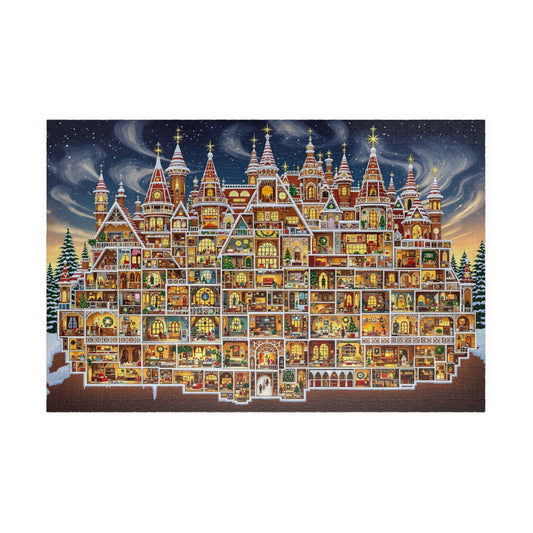 Christmas House 3 1014 pieces Jigsaw Puzzle (Hard)