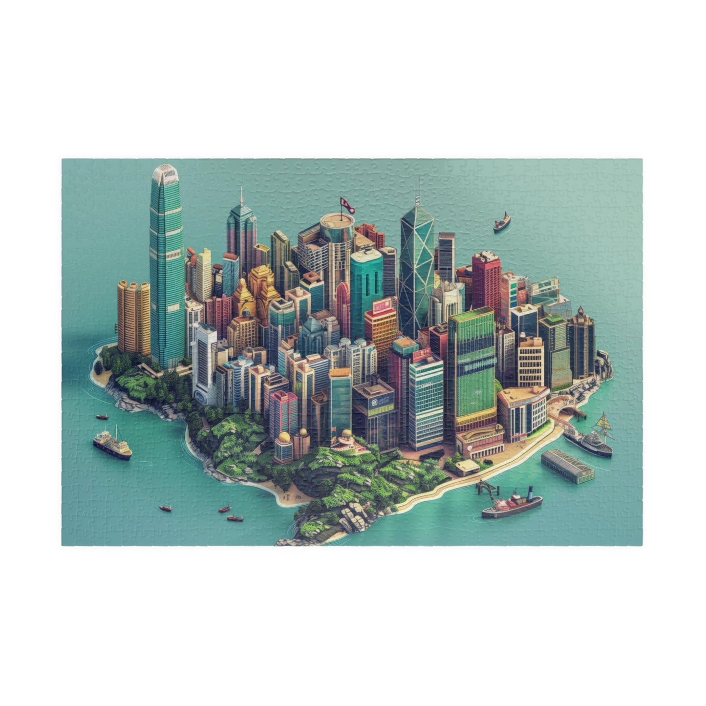 Hong Kong Island City 1014 pieces Jigsaw Puzzle