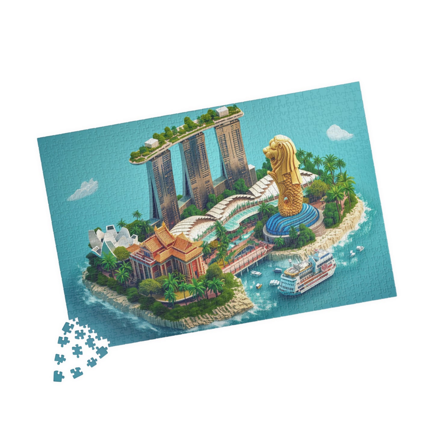 Singapore Island City 1014 Pieces Jigsaw Puzzle