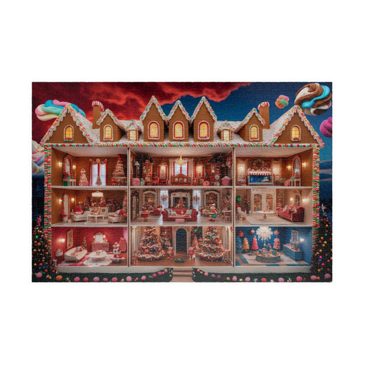 Gingerbread House 3 1014 Pieces Jigsaw Puzzle