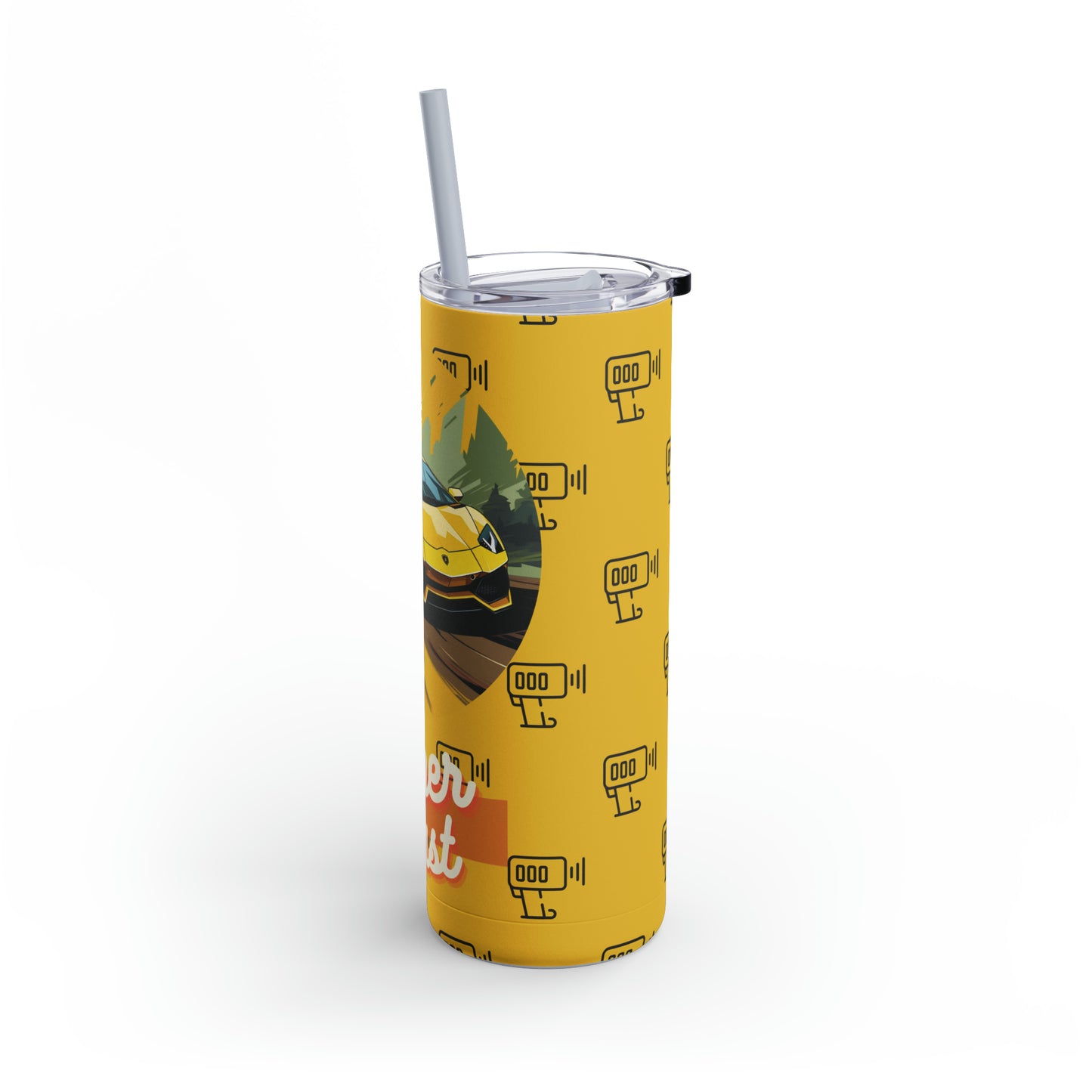 Supercar 1-Skinny Matte Tumbler, 20oz