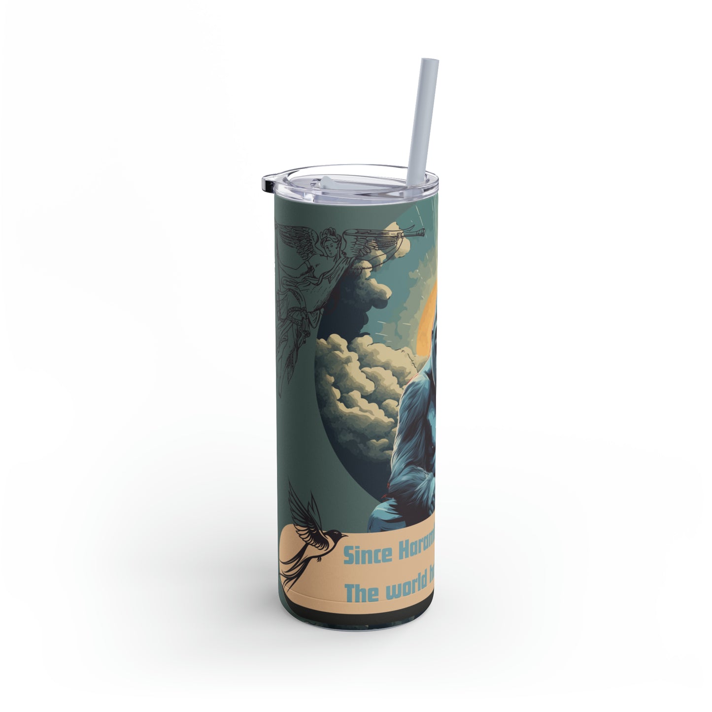 Harambe Legacy-Skinny Matte Tumbler, 20oz