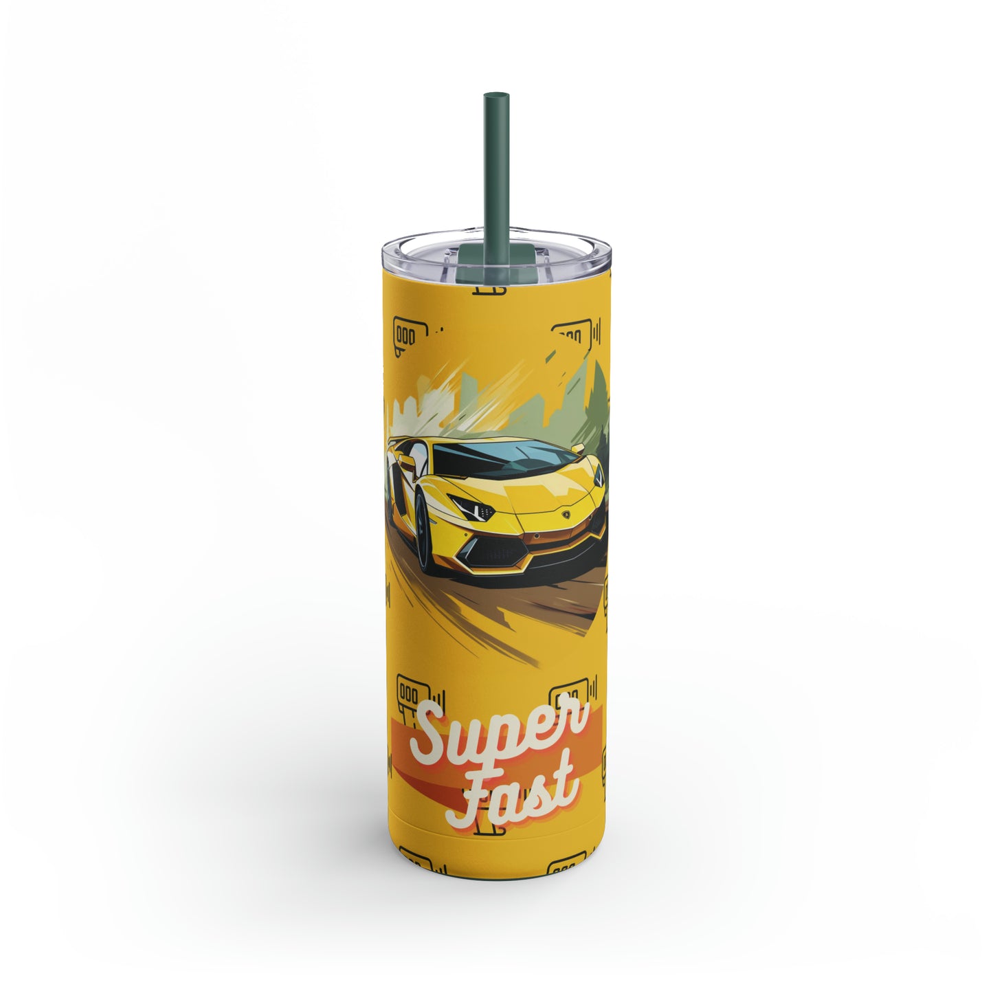 Supercar 1-Skinny Matte Tumbler, 20oz