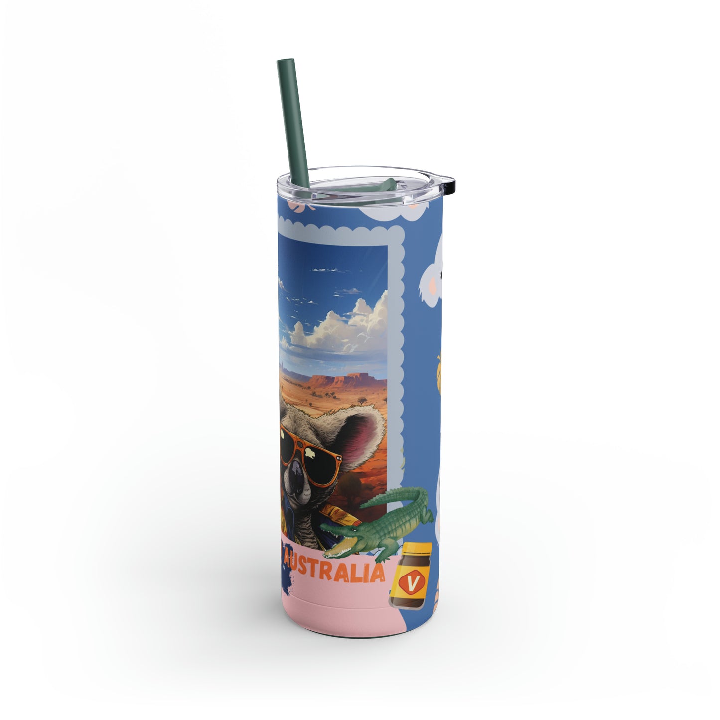 Welcome To Australia-Skinny Matte Tumbler, 20oz