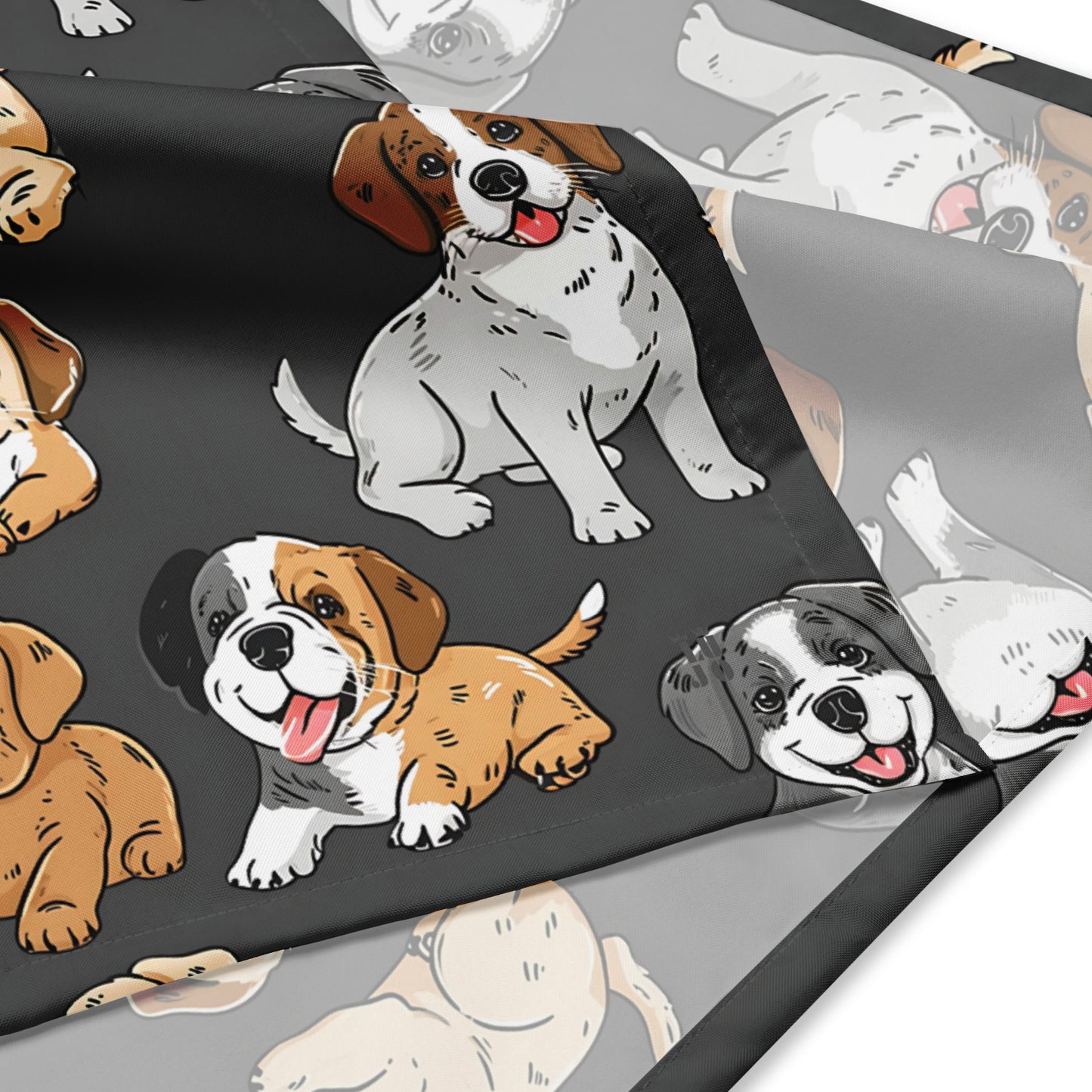 Bandana In Cute Puppy Pattern