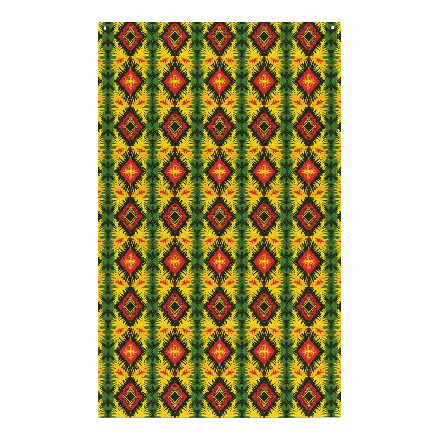 VibeDeco Banner-Rasta Inspired Pattern