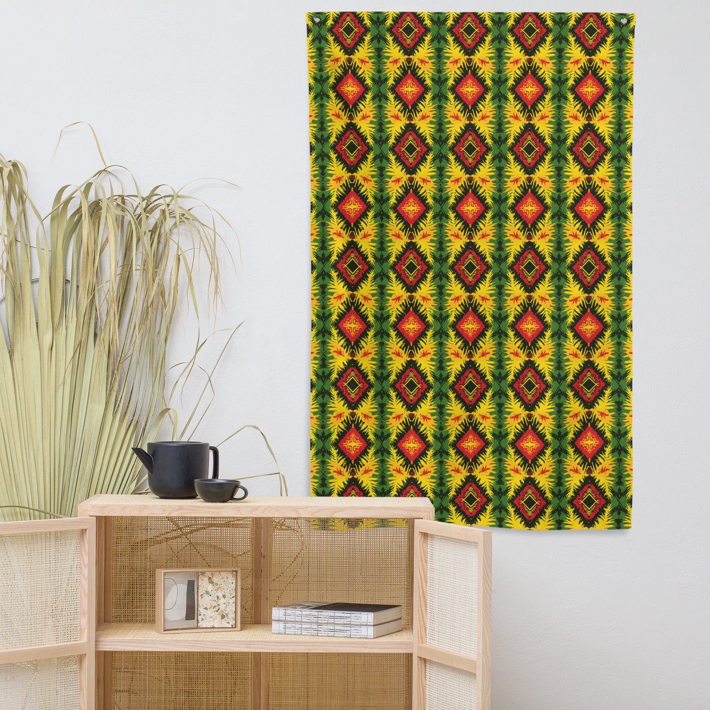 VibeDeco Banner-Rasta Inspired Pattern