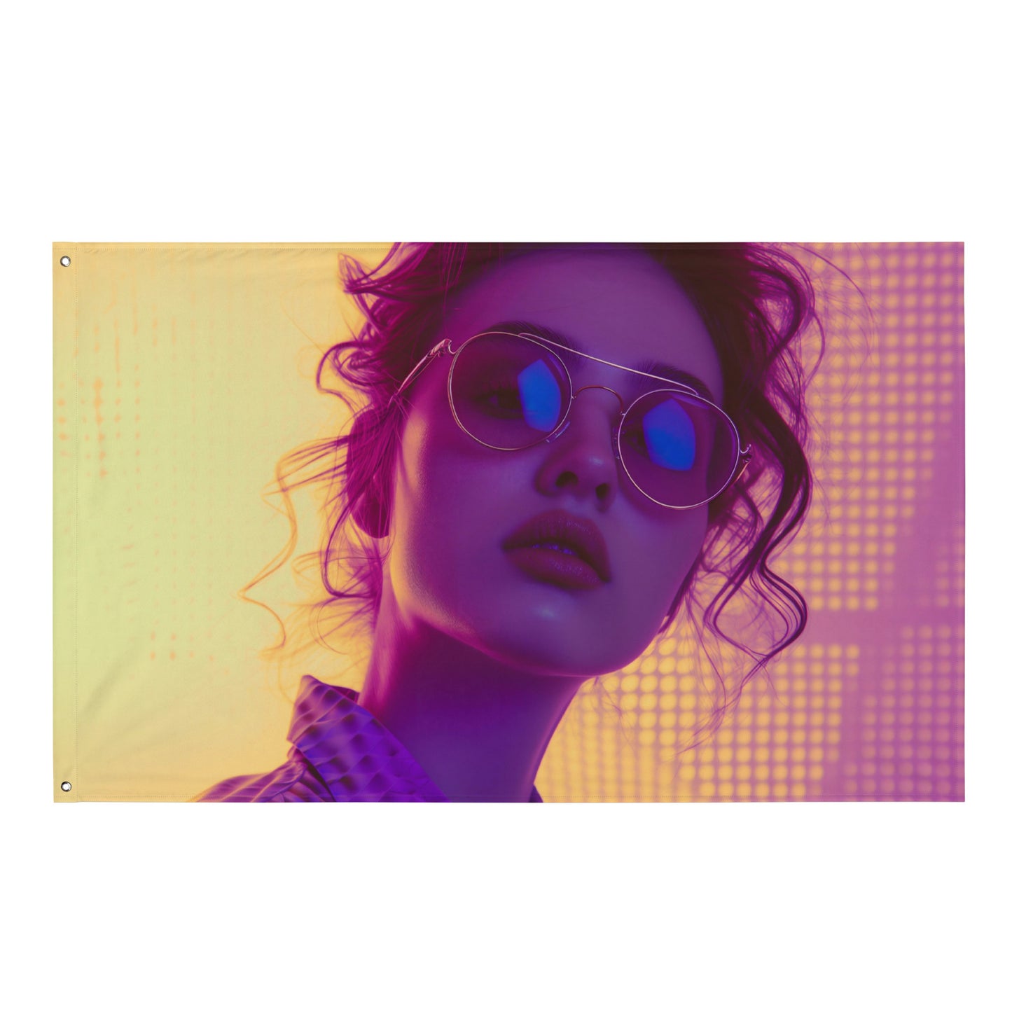 VibeDeco Banner- Synthwave Inspired Geeky Girl