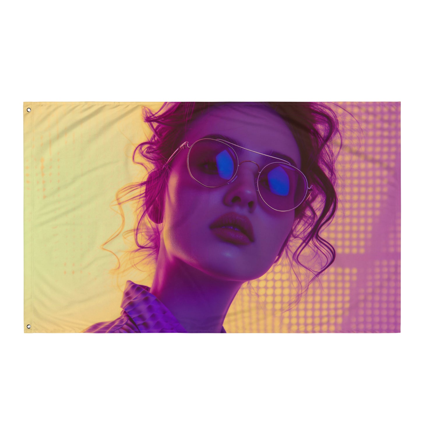 VibeDeco Banner- Synthwave Inspired Geeky Girl