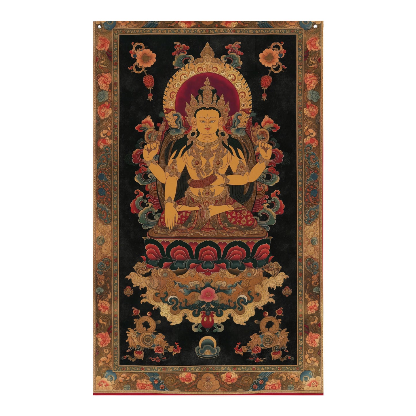 VibeDeco Banner-Traditional Tibetan Inspired Sakra