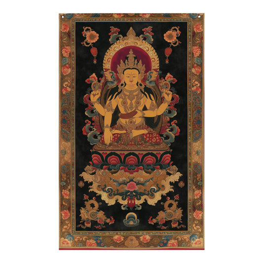 VibeDeco Banner-Traditional Tibetan Inspired Sakra