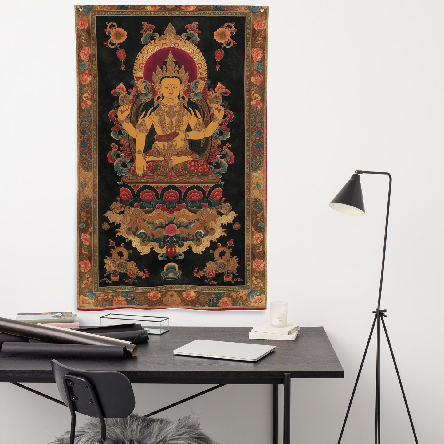 VibeDeco Banner-Traditional Tibetan Inspired Sakra