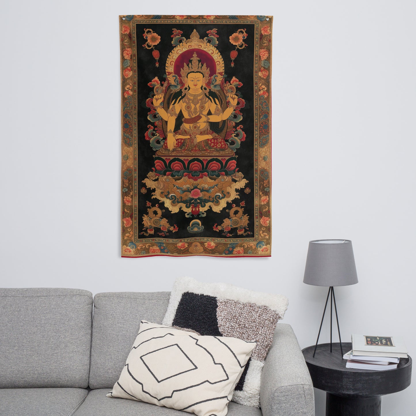 VibeDeco Banner-Traditional Tibetan Inspired Sakra