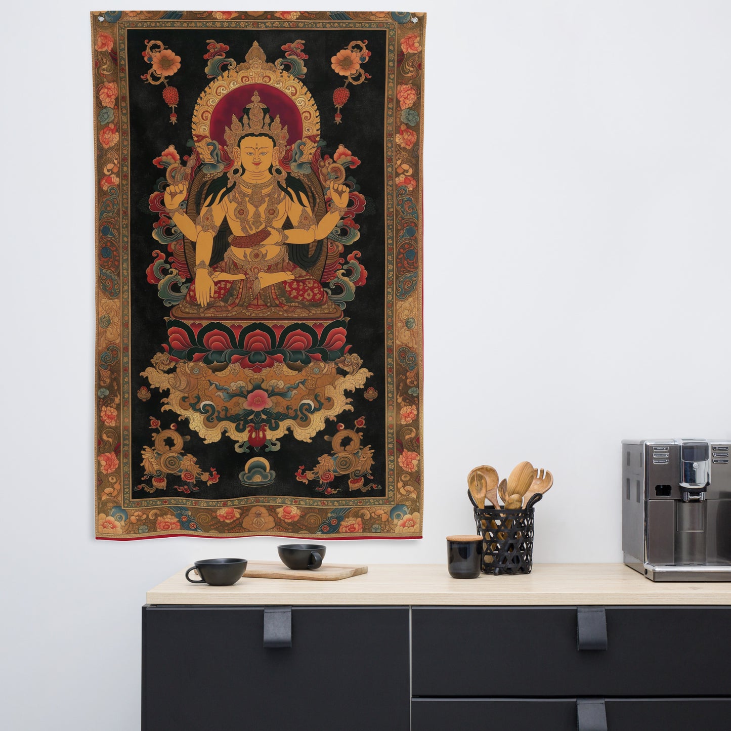 VibeDeco Banner-Traditional Tibetan Inspired Sakra