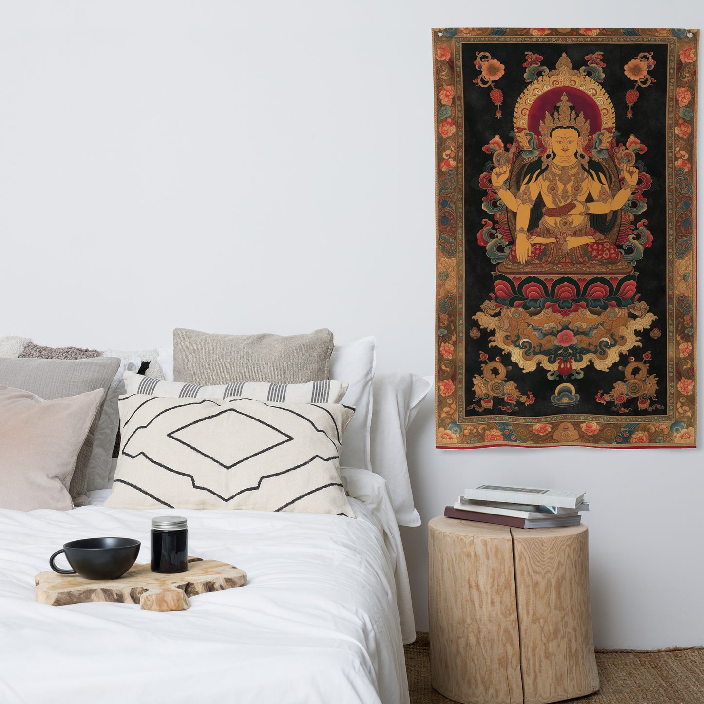 VibeDeco Banner-Traditional Tibetan Inspired Sakra