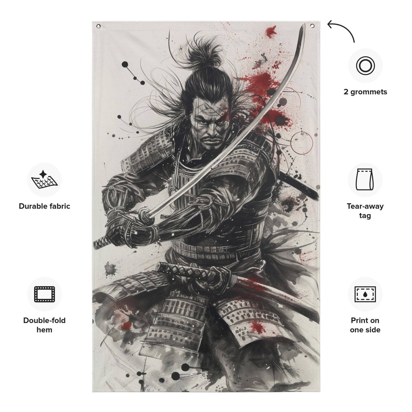 VibeDeco Banner-Samurai