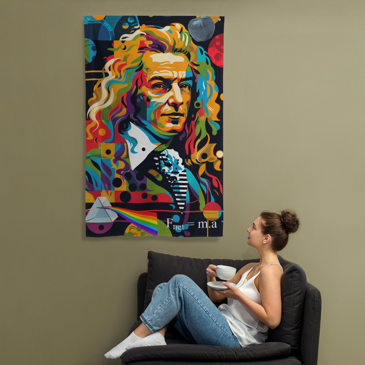 VibeDeco Banner-Sir Isaac Newton