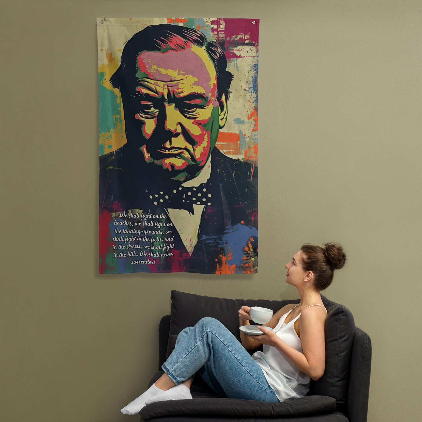 VibeDeco Banner-Sir Winston Churchill