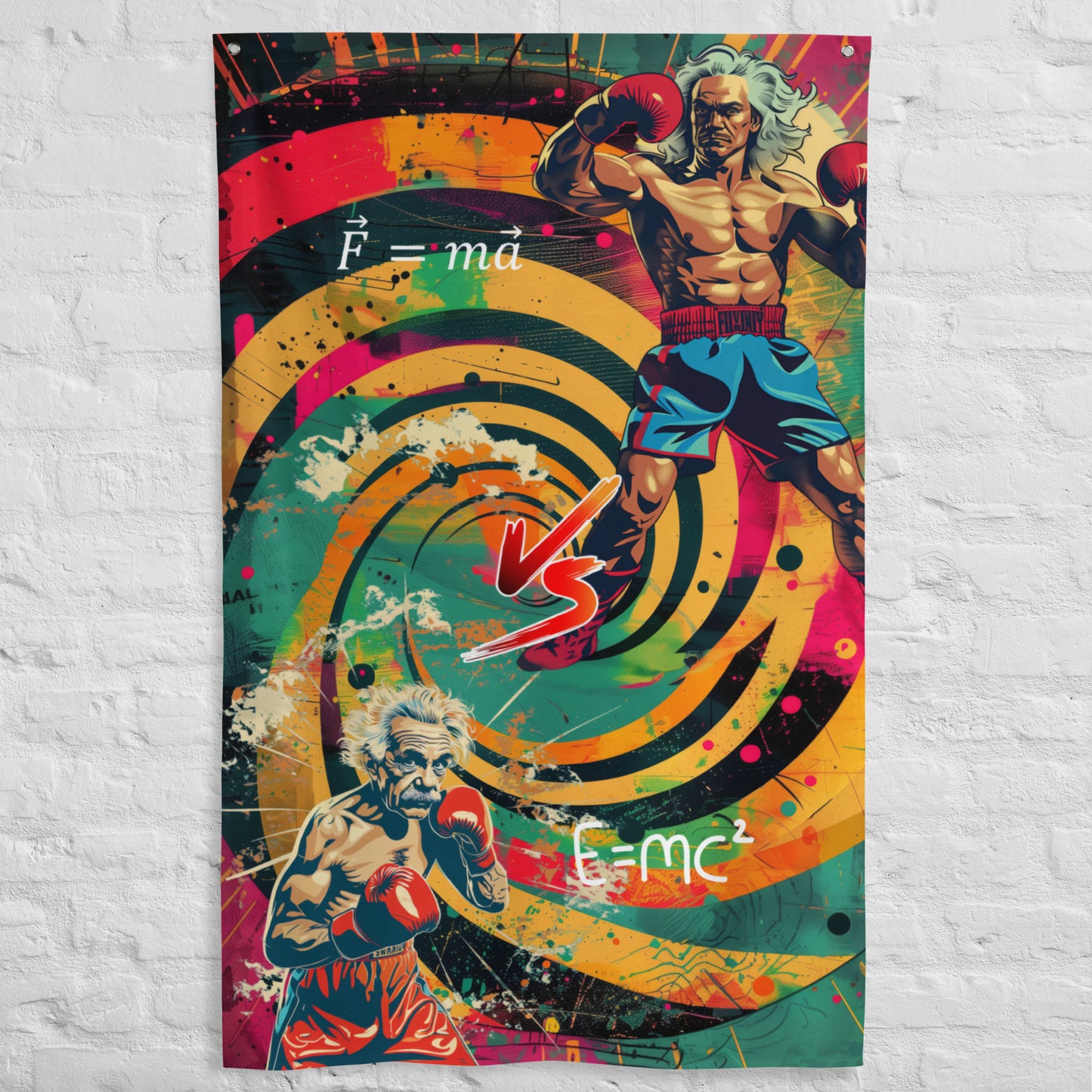 VibeDeco Banner-Einstein Vs Newton