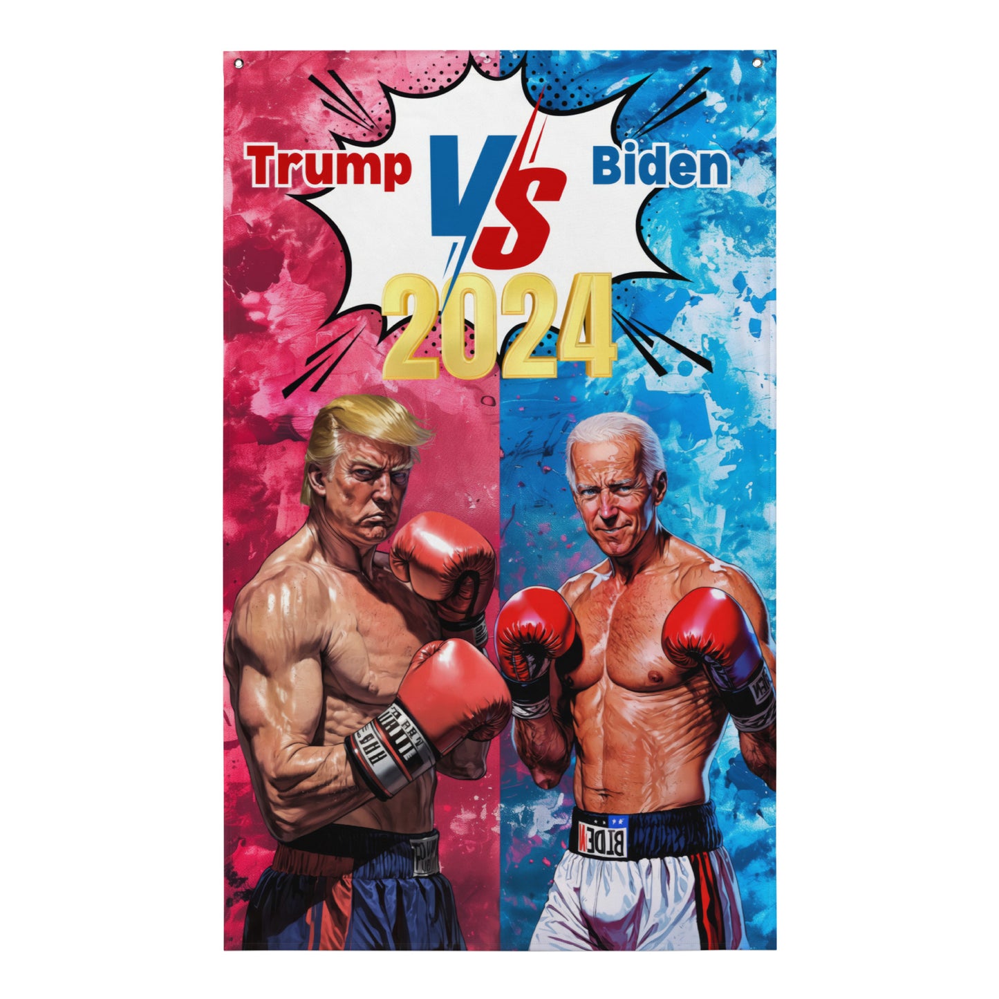 VibeDeco Banner-Trump Vs Biden 2024