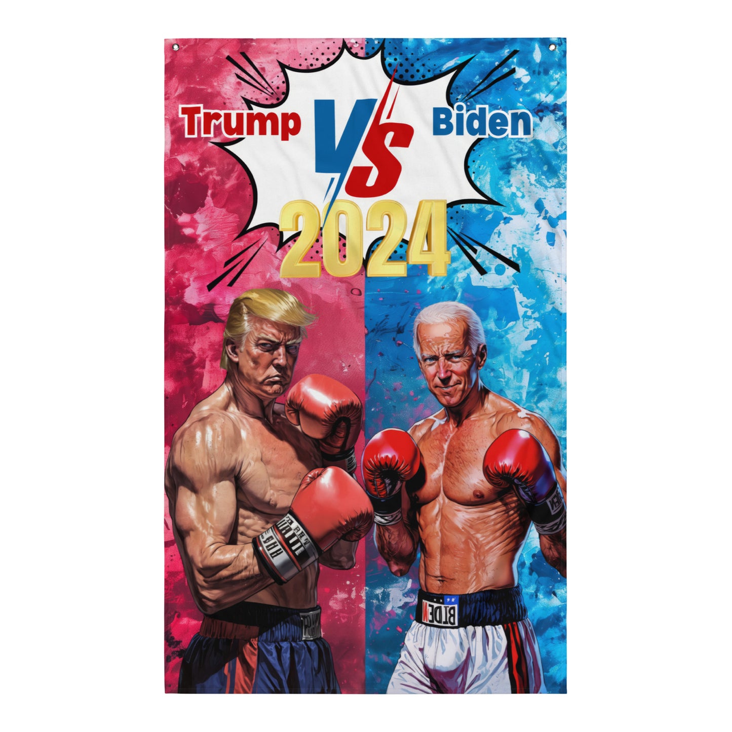 VibeDeco Banner-Trump Vs Biden 2024