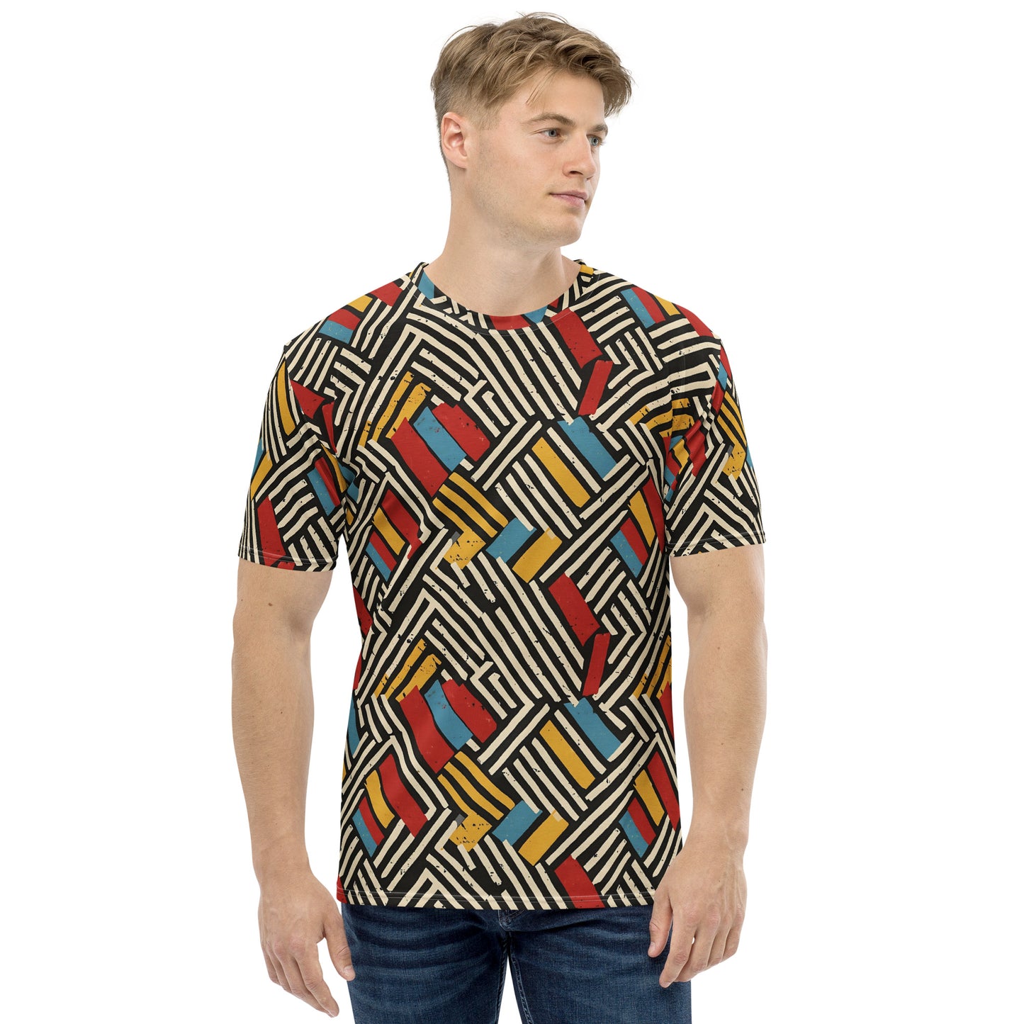 Men's t-shirt In French Inspired Rayures Pattern