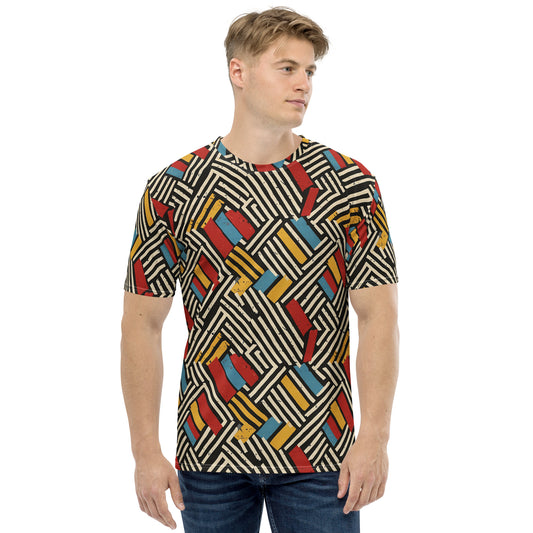 Men's t-shirt In French Inspired Rayures Pattern