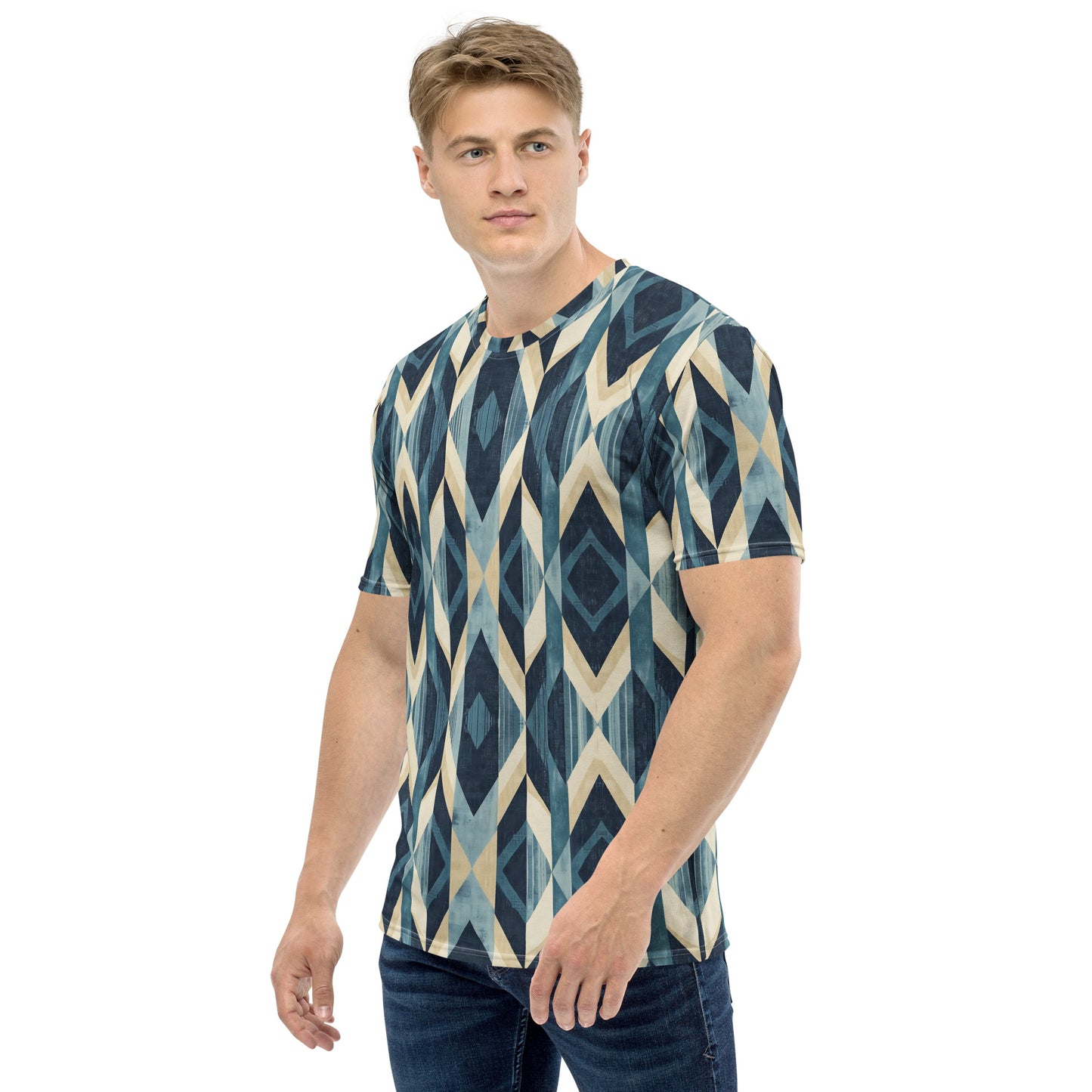 Men's t-shirt In French Inspired Rayures Pattern